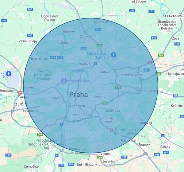 Rozvoz z prodejny Žižkov