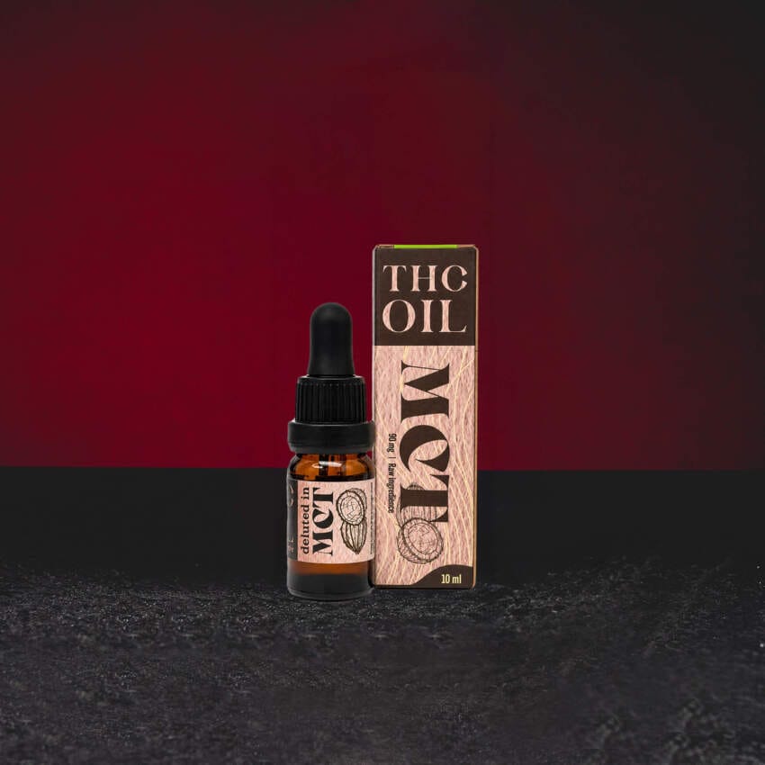 TH Olej MCT 10ml – fullspektrální TH extrakt v lehkém MCT kokosovém oleji pro domácí kosmetiku a technické zpracování