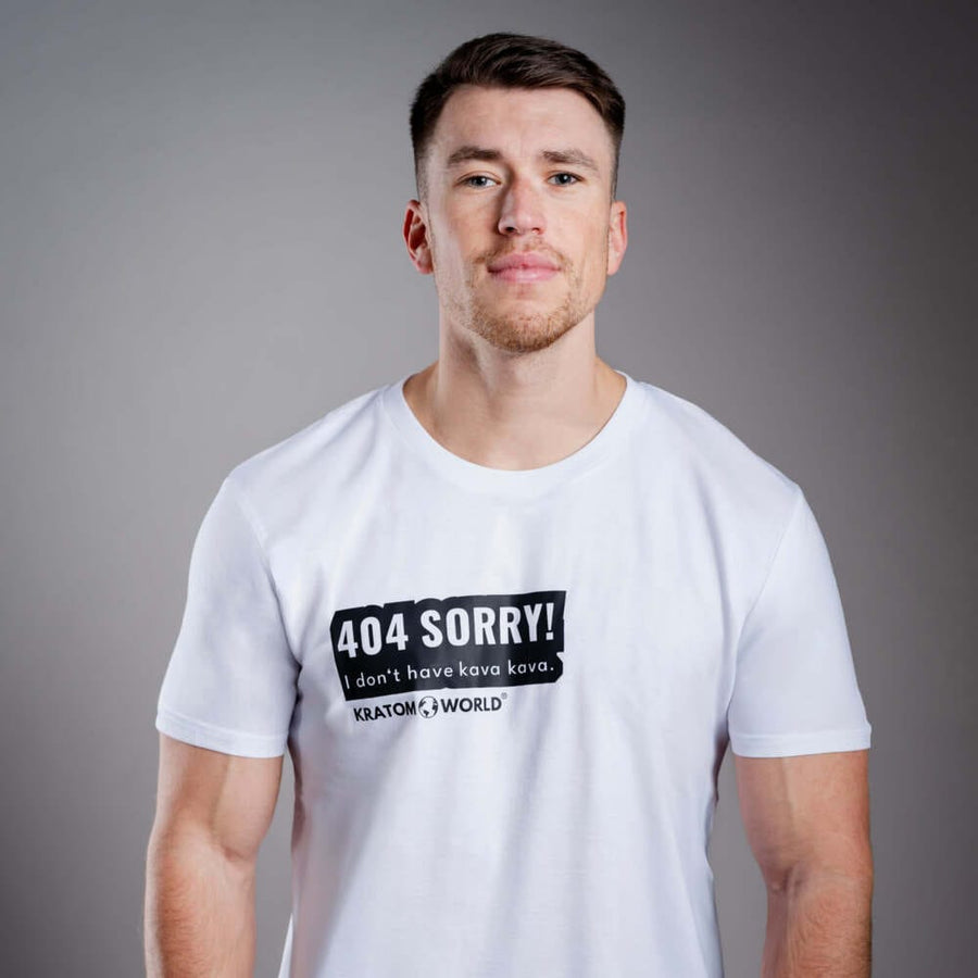 Pánské tričko Kratom World s motivem sorry I don’t have kava kava – originální merch pro milovníky kratomu a fanoušky značky Kratom World, stylový streetwear design s výrazným potiskem, pohodlné tričko pro každodenní nošení, ideální do města, na eventy i jako sběratelský kousek pro komunitu kolem kratomu