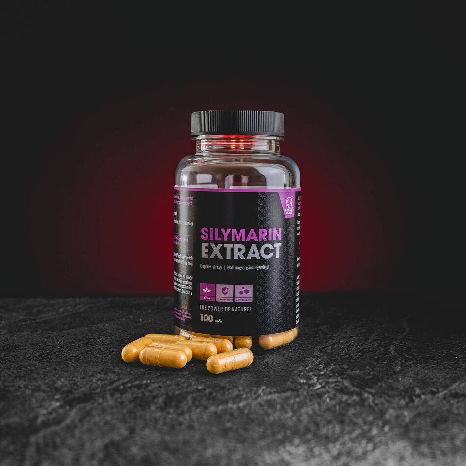 Ostropestřec mariánský doplněk stravy Kratom World funkčnost jater a detoxikace kratom world ostropestřec mariánský silymarin extrakt játra detox prodej kratomworld