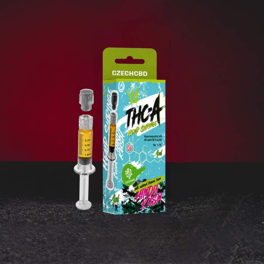 Kratom World THA Syringe 1 ml Hindu Kush – prémiový konopný extrakt s přírodním THA izolátem a zemitým terpenovým profilem