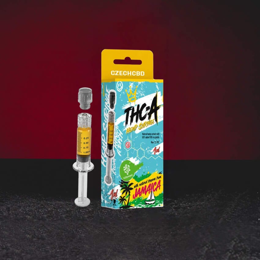 Kratom World THA Syringe 1 ml Jamaica – prémiový konopný extrakt s přírodním THA izolátem a tropickým terpenovým profilem