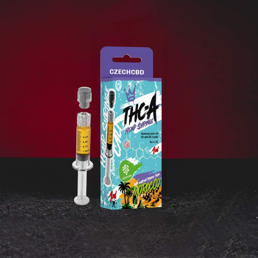 Kratom World THA Syringe 1 ml Morocco – prémiový konopný extrakt s přírodním THA izolátem a tradičním hashovým terpenovým profilem