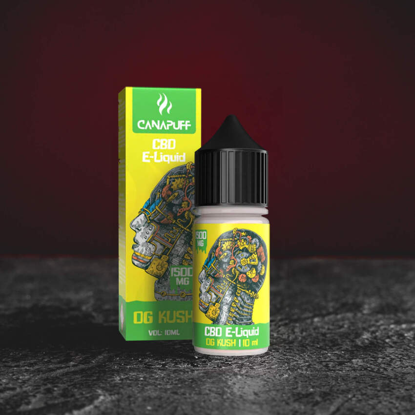 CBD Liquid lemon haze cannapuf CBD Liquid do elektronek rest 1500mg og kush