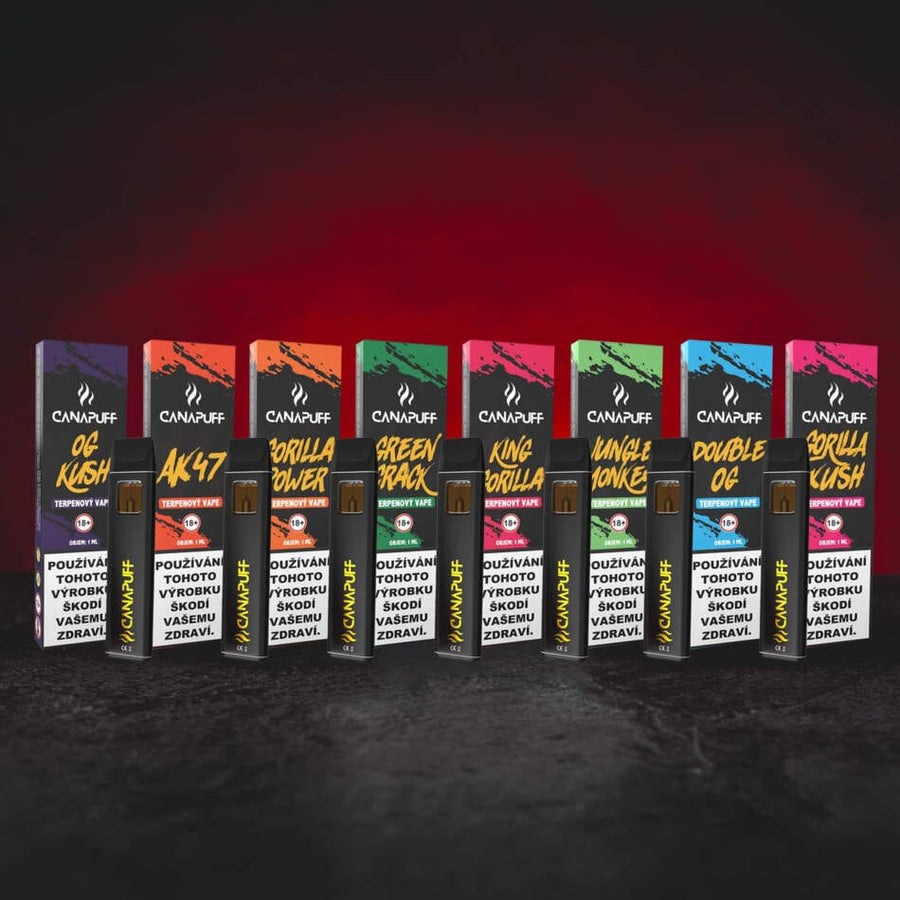 Terpene Vape 1 ml – kolekce konopných terpenových vapů v různých aromatických profilech