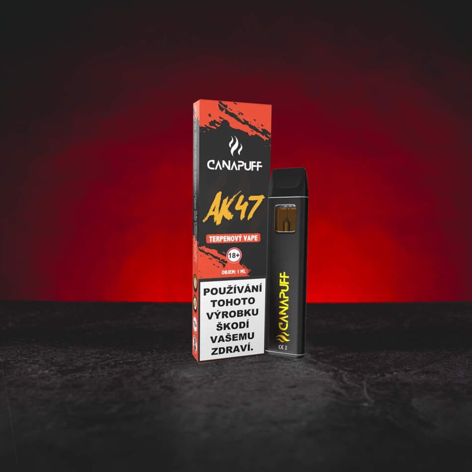 Terpene Vape AK47 1 ml – konopné terpeny se sladkým, zemitým, kořeněným a dřevitým aroma